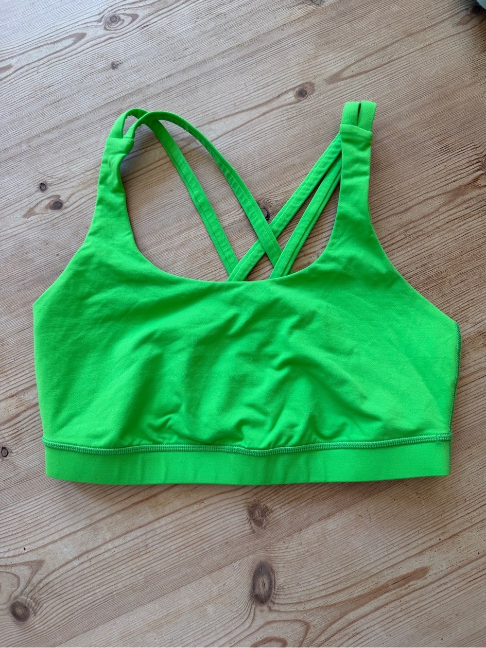 Lululemon bright Green Cross-Back Sports Bra - Women Intimates